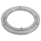 Dining Table Rotating Bearing Plated Silver Aluminium Alloy Smooth Round Swivel Plate for Home Use V1369-AZ3-W-15909