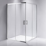 1200 x 1200mm Sliding Door Nano Safety Glass Shower Screen By Della Francesca V63-829411