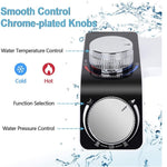 Bidet Toilet Seat Dual Nozzles Self-Cleaning Wash Hot Cold Mixer Water Sprayer V201-HB03BL-AU