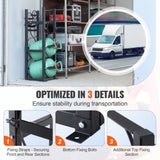 Refrigerant Tank Rack, with 2 x 30lbs and Other 3 Small Bottle Tanks, Cylinder Tank Rack V952-QPCFJ305MM28FNID7V0