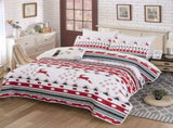 Vintage Christmas Print Queen Bedspread Set V745-MAC090218Q13U