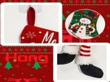 4pcs Xmas Socks Comfortable Cute Cartoon Elk Old Man Xmas Tree Snowmanative Socks for Xmas V1294-YM0901-240702FB05-1