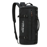 Vintage multifunctional canvas backpack, 20-35L large capacity, transformable & multi-carry, 100% V1232-DYSJB-FB-001