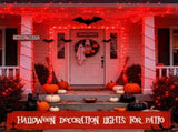 LED White Christmas Lights Outdoor, String Lights Plug in Extendable, 8 Modes Christmas Tree V1107-124-73533-RED-30M300