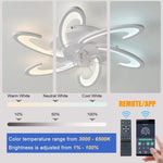 Low Ceiling Light Fan, Low Profile, 6 Wind Speed, 3 Colors V178-38331