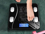 Smart Digital Bathroom Body Fat Scale 180KG Bluetooth Scales Weight -Black V1263-JX-6708-2