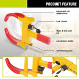 1 Heavy-Duty Trailer Wheel Lock Clamp,Adjustable Universal Wheel Lock for Carts Boats,with 2 Keys V1369-AZ3-W-22394