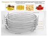 5 Tier Air Fryer Rack Compatible Stackable Dehydrator Racks Suitable for 8QT 6QT fryers Food Grade V1370-AZ4-00713