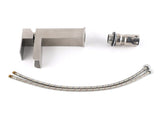 WELS Brushed Nickel Cubic Square Basin Mixer Waterfall Faucet Vanity Laundry Tap V1233-KSQ105BS