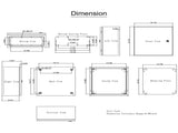 NEMA Steel Enclosure, 16 x 16 x 8'' NEMA 4X Steel Electrical Box, IP66 Waterproof & Dustproof, V952-DQXJSTCFS40X40X20V0