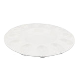 Deviled Egg Platter Sturdy Heat Resistant Hold 12 Eggs White Ceramic Easter Egg Holder Tray for V1294-YM0901-3118240259311