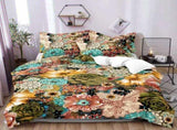 Vivace Earthy Bright Floral Garden Quilt / Doona / Duvet Cover set V745-AQ043920Q3