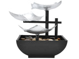 Indoor 3 Tier Relaxing Tabletop Fountain Flowing Water Ornament for Home Office Craft DecorationAU V1294-YM0710-3115210140012