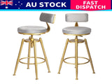 Levede 1x Bar Stools Kitchen Stool Chair BR1042-2-GY