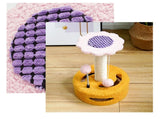 Green And Pink Sunflower Cat Scratching Post - 35cm Sisal Cat Tree with Plush Toys for Small Cats V888-ELOSUNG23628