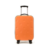 Orange 20 Inch Foldable Carry-on Suitcase with 360 Spinner Wheels and Combination Lock, Lightweight V888-ELOSUNG43252
