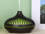 (2-Pack) 550ml Wood-Grain Ultrasonic Aroma Diffuser and Humidifier with 7-Color LED Night Light and V1265-AU-178-SHENMU-2
