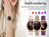 Elegant Women's Smartwatch,HD Touchscreen, Bluetooth Calls, Health Monitoring V888-ELOSUNG25998