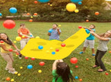 Hole Tarp Team Building Exercise Activities Games Teamwork Group Learning Fun Playing Yellow V1259-DP01-A-5498