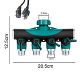 Water Hose Splitter - 2-Way Hose Manifold with Leak-Proof Connector Valves V1263-JX-4541