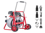 Drain Cleaner Machine 22m x 13mm, Auto Feed Sewer Snake Drain Auger on Wheels, Portable Drain V952-ZDJJKLSGDSTJOA12M002V3