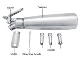 Stainless Steel Whipped Cream Dispenser Bundle With Three Nozzles 1000ml V1294-YM0727-JY11228-01