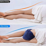 Relief from Sciatica Pain, Back/Leg Pain Memory Foam Pregnancy Pillow for Side Sleepers, Blue V1370-AZ4-15995