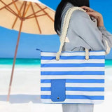 Wine Tote Bag, Beach Wine Cooler Bags Purse for Travel Gift, Leakproof Insulated Wine Carrier with V1366-AZ2-W-14554