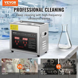 Ultrasonic Cleaner with Digital Timer & Heater, Professional Ultra Sonic Jewelry Cleaner, Stainless V952-SXCSBQXJ3S00MPUCFV3