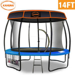 Kahuna Trampoline 14 ft with Roof - Blue TRA-KAH-14-BU-RF