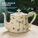 French coffee cup and saucer teapot set V488-TP-BB, TCS-BB