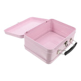 Multifunctional Pink Metal Suitcase, Ideal for Home and Office Storage, Elegant Design V1369-AZ3-W-17249