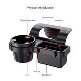 2 pack 4-in-1 Car Window Cup Holder and Phone Mount - Adjustable Dashboard Storage Organizer with V888-ELOSUNG56324