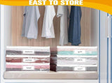 6 Pack Clear Vinyl Zippered Storage Bags for Clothes Sweaters Comforters Blankets Bedding, Durable V1237-ZY00B0DP21TT57