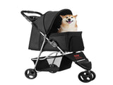Pet Stroller, 16KG Weight Capacity, Foldable Dog Stroller Cart, 3 Wheels Cats Strollers with Mesh V952-CWTCCGK3QSHD7TWPWV0