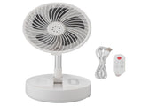 Folding Telescopic Fan 4 Speed USB Charging Remote Control Portable Desktop Floor Fan with Light for V1294-YM0715-3113220109911