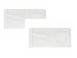 2PCS White Cotton Classic Rug Bath Mats Absorbent Cotton Hotel Spa Shower Bathtub Mats Not A V1189-LWWAL-20260325-00227