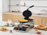 Commercial Waffle Maker, 1300W Round Waffle Baker Machine, Non-Stick Stainless Steel Belgian Waffle V952-SYBLSHFBJDP1II7A0V3