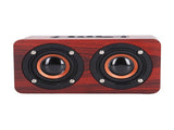 Speaker Portable Red Dual Speakers Voice Call Usb Charging Wooden Speaker Subwoofer V1294-YM0715-3113210291911