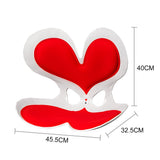 BKT Cushion Portable Ergonomic Lower Back Seat Lumbar Support Chair Posture Correction Max Load V985-REDBKTCUSHION