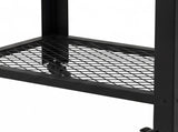 Levede Outdoor Kitchen Cart Mobile BBQ Grill Trolley Stainless Steel Prep Table ST1018-BK-AU