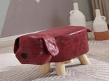Children Wooden Low Stools Cute Cartoon Children Stool Small Dog Shape Stool for Home Kindergarten V1294-YM0716-3116220007316