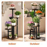 Multi-Tier Flower Plant Stand Industrial Metal Garden Flower Pots Rack AU V767-HJ-XZ1911