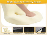 Memory Foam Seat Cushion for Office Chair - Sciatica Pain Relief Coccyx Cushion for Tailbone Pain V1107-800-83751-LTG