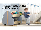 Keezi Kids Toy Box Bookshelf Storage Bookcase Organiser Display Shelf FURNI-B-TOY-TREE-GR