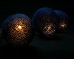 1 Set of 20 LED Black 5cm Cotton Ball Battery Powered String Lights Christmas Gift Home Wedding V382-BLACKBALLBATT20