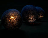 1 Set of 20 LED Black 5cm Cotton Ball Battery Powered String Lights Christmas Gift Home Wedding V382-BLACKBALLBATT20