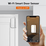 Smart WiFi Door Sensor Alarm System with Remote App Control, 2.4GHz Network, Suitable for 100 V1366-AZ2-W-26246