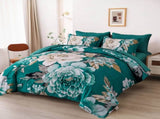 Pure Haven green floral 3Piece Comforter Set V745-MAB011083AJ3
