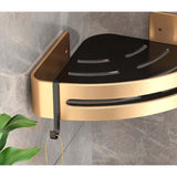 2 Pcs Corner Shower Shelves, No Drilling Required, Adhesive Bathroom Shelf, Stainless Steel Triangle V1237-ZY-715-262